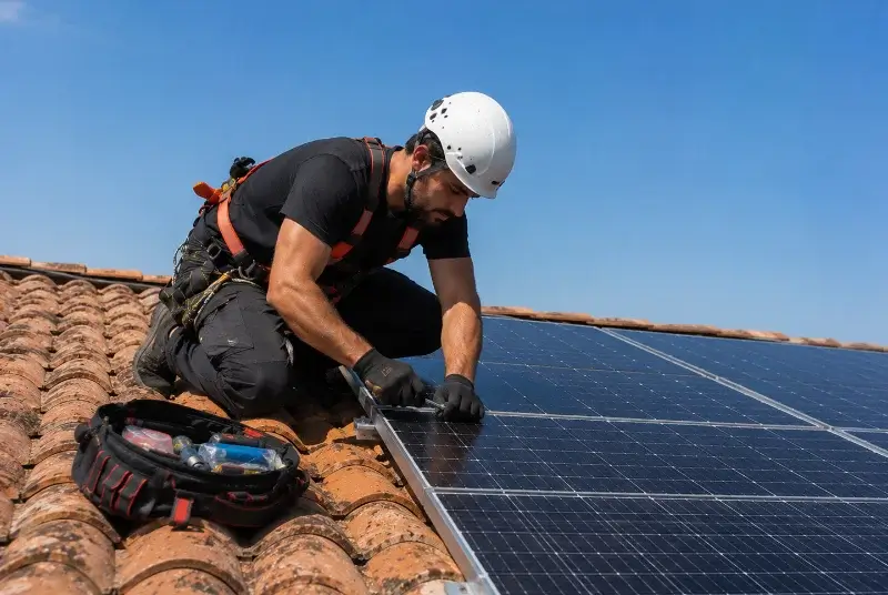 Maintenance et monitoring de panneaux solaires à la Chapelle-Fleurigné