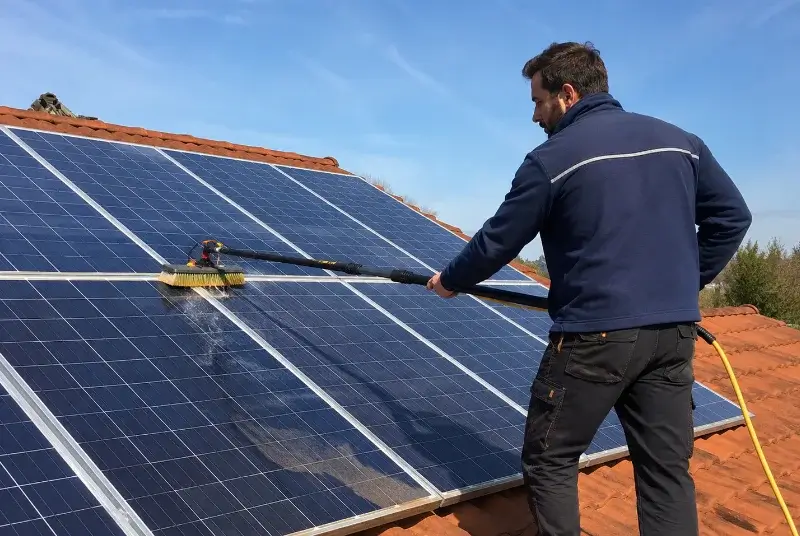 Nettoyage et entretien de panneaux solaires à la Chapelle-Fleurigné